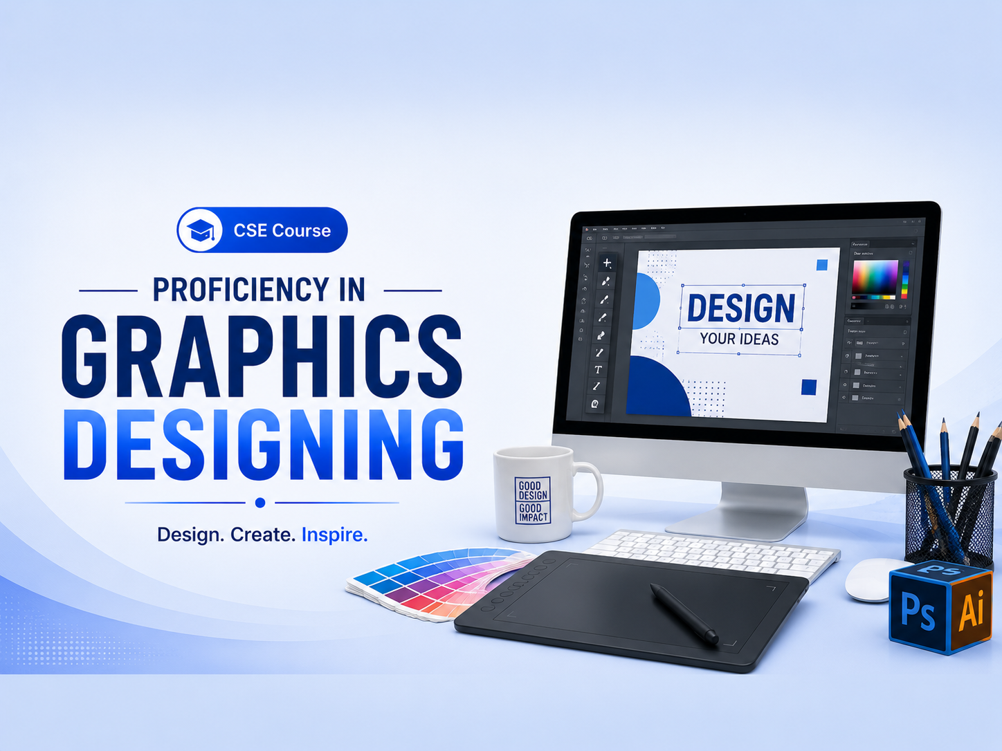 Proficiency in Graphics Designing